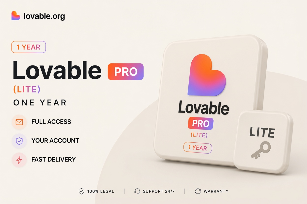 Lovable Pro Lite - 1 Year (ကိုယ်ပိုင်အကောင့်နဲ့ရ)