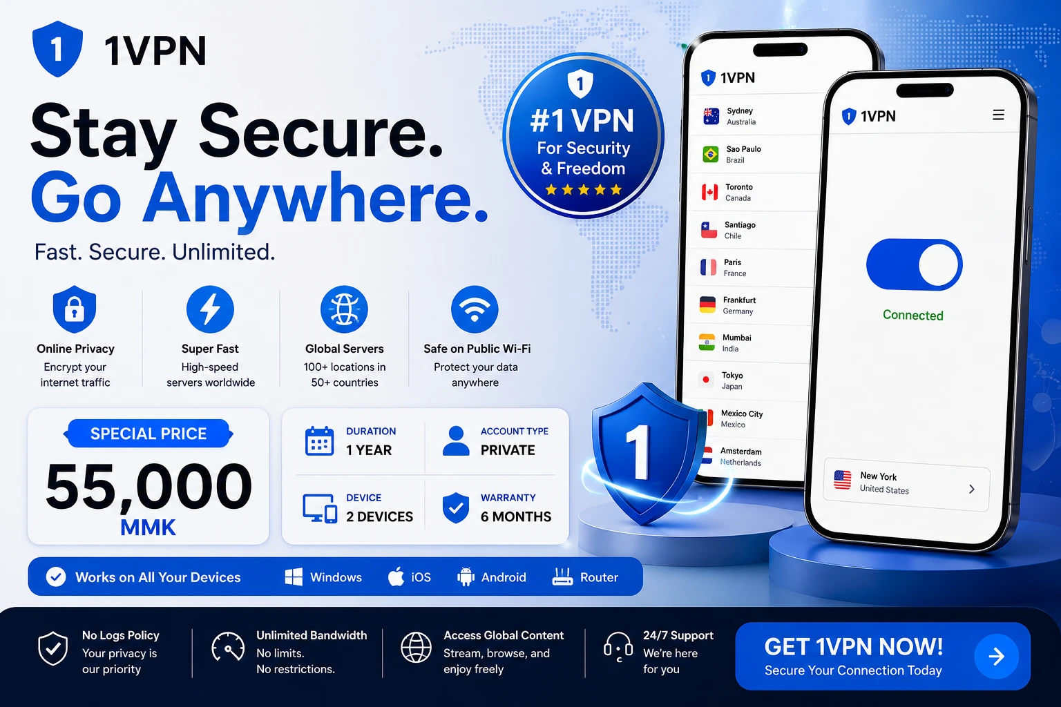 1 VPN - 1 Year (2dev)