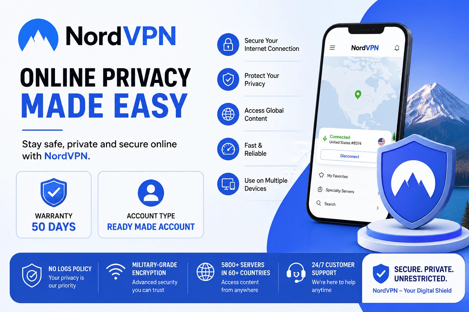 Nord VPN - 3 Months (2dev)